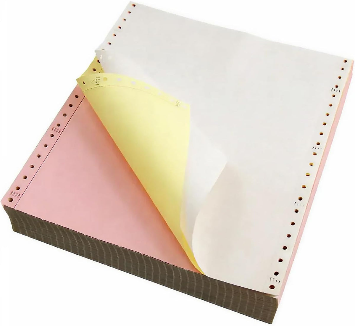 staples multi-part colored computer paper, 9.5x11 inch, 3-part, main product view