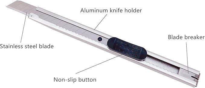 CCyanzi 9mm Stainless Steel Utility Knife - Image 2