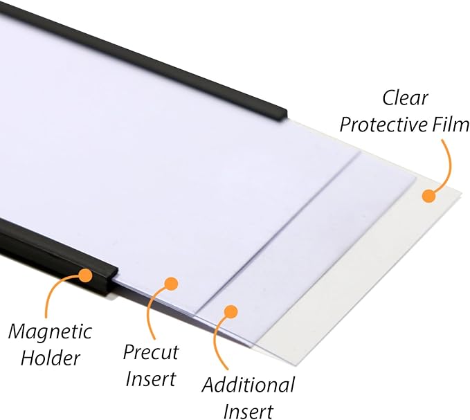 SmartSign Magnetic 'C' Channel Label Holders | 2" x 6" - Image 8