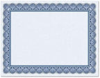 Elite Blue & Blue Parchment Certificate Papers by Fine+Stationery