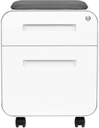 Laura Davidson Furniture STOCKPILE Mini Seated 2 Drawer Mobile File Cabinet - Image 4