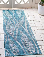 unique loom outdoor botanical collection area rug, main product view