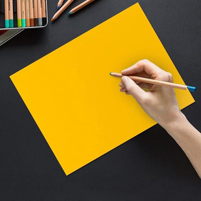 Yellow Colored Cardstock Thick Paper 50 Sheets, 8.5" x 11" Heavyweight 92lb - Image 7
