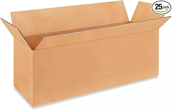 Long Moving & Shipping Boxes 24"L x 8"W x 8"H by IDLPackaging
