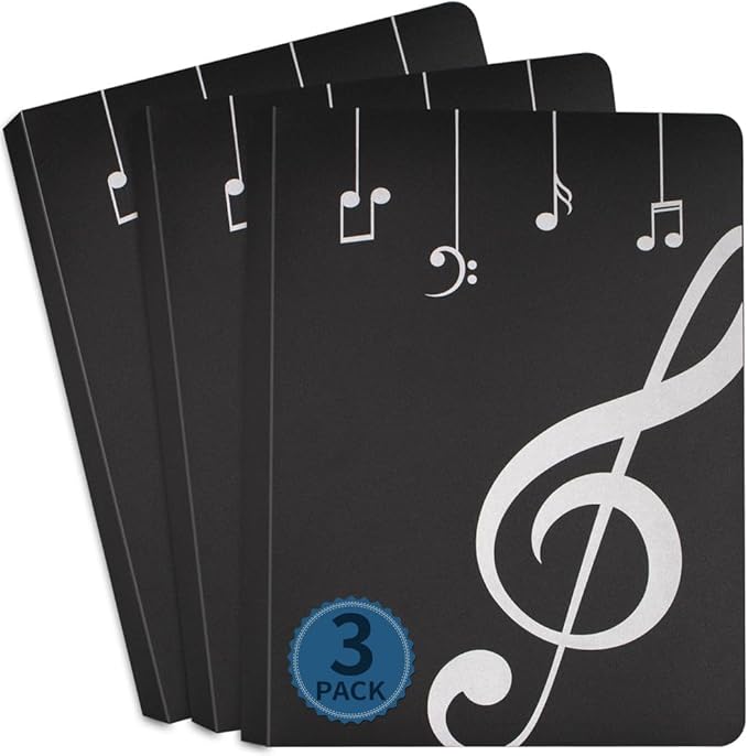 Music Folder Sheet Music Folders Binder 3 Pack Music Choral Storage Holder Band by NKG