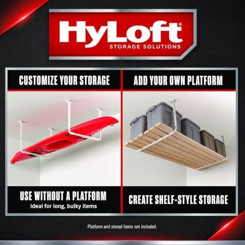 hyloft 33 in. x 34 in. adjustable garage on a desk or shelf