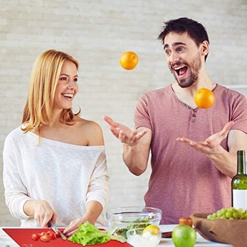 Fotouzy Plastic Cutting Boards for Kitchen, Flexible Cutting Mats Set of 7 - Image 6