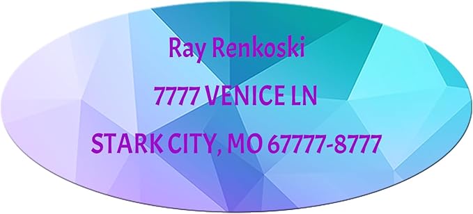 Made in USA Custom Return Address Stickers Labels Customized Mailing Label by HOOKAH+SUN