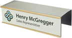 Quality Aluminum, Changeable Cubicle Nameplate Holder, Satin Silver Base by NapTags