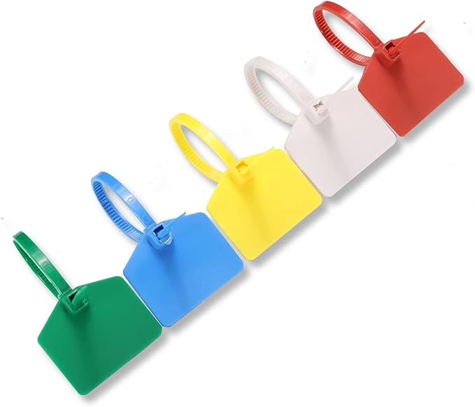 4 in Marker Nylon Cable Ties, Plastic Water Proof Tags, Self-Locking Written-on - Image 2