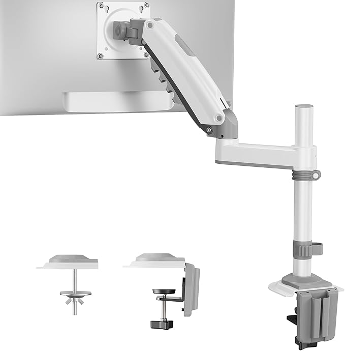 HUANUO Single Monitor Arm, Adjustable Desk Mount by HUANUO