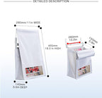 Indoor Wall Mount Mail Catcher Bag Door Slot Post Box Basket Mail Boxes - Image 3