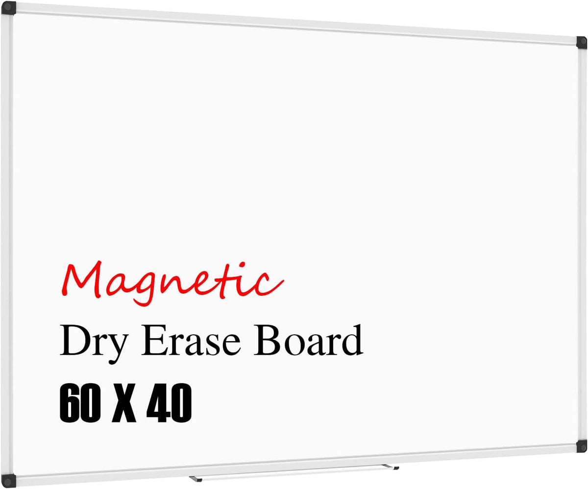 XBoard Large Magnetic Whiteboard 60 x 40 Inch, Dry Erase Board