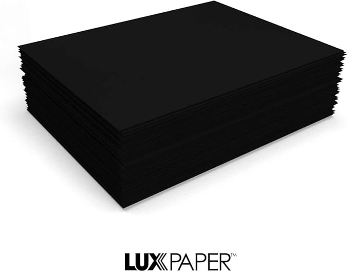 LUXPaper 8.5" x 11" Cardstock | Letter Size | Midnight Black | 100lb. Cover | - Image 9