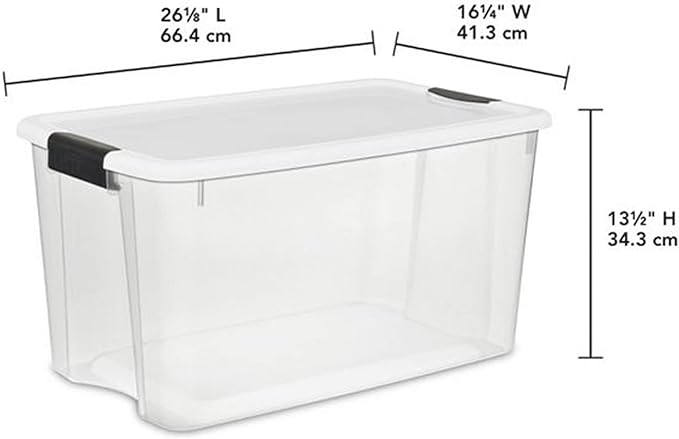 Sterilite 4-Pack 70 Quart & 6-Pack 30 Quart Ultra Latching Box, and Office - Image 3