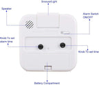 Tinload Small Battery Operated Analog Travel Alarm Clock Silent Non Ticking - Image 5