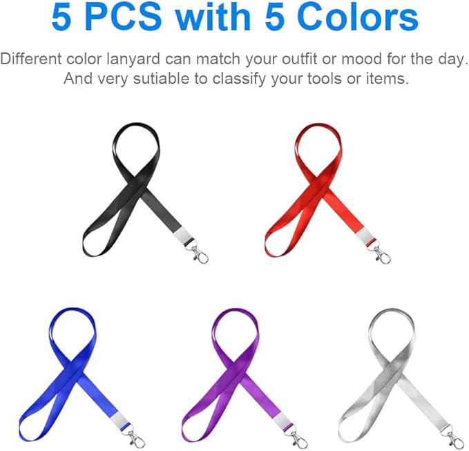 Mcyye 5 PCS Badge Lanyards - Image 7