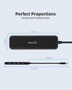 Dual USB C USB A 3.0 Hub: 4 Ports USB Hub - Image 5