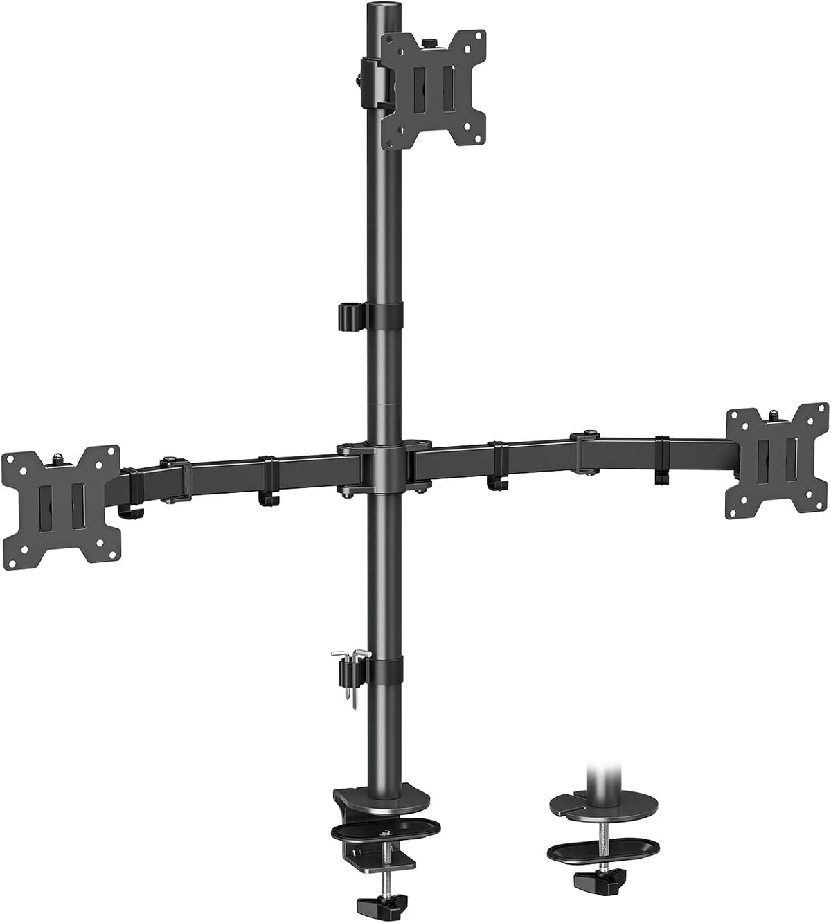 MOUNT PRO Triple Monitor Mount, Monitor Desk Mount for 3 Screens up to 32 inc...