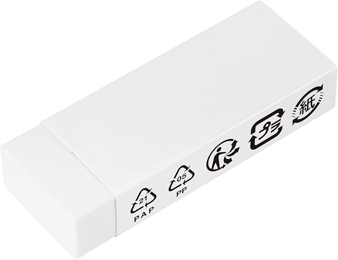 Amazon Basics Block White Eraser - Image 2