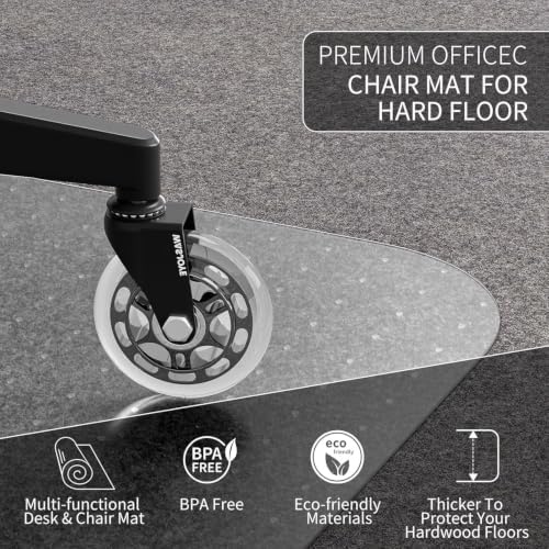 Office Chair Mat for Low Pile Carpet, 48" x 60" Clear Heavy Duty Ch...