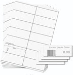 OfficeGear Shelf Edge Labels 38x105mm Custom Printable A4 Card by OfficeGear