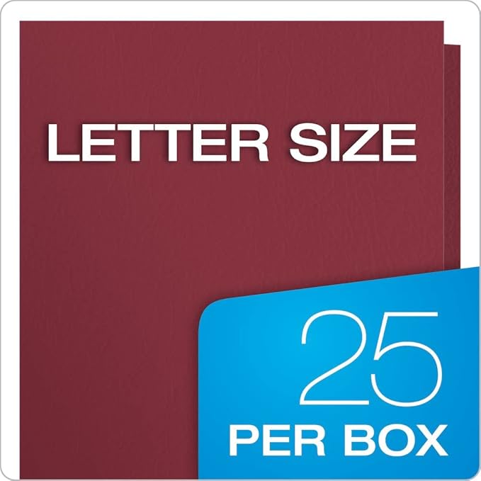Oxford Twin-Pocket Folders, Textured Paper, Letter Size, Holds 100 Sheets - Image 7