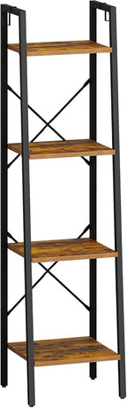 Hzuaneri Ladder Shelf, Bookshelf Bookcase, Freestanding Corner Storage Shelve - Image 9