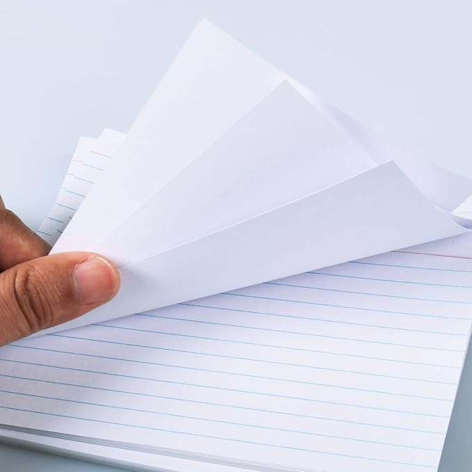 KAISA Lined Index Card 3"x5" Index Cards Flashcards, Blank on Back Index Cards - Image 4