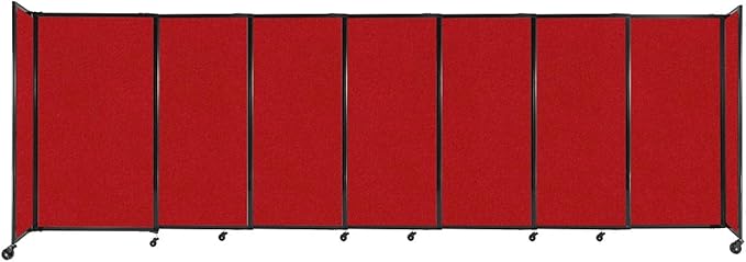 Versare Straightwall Sliding Portable Wall Partition | Freestanding Office by VERSARE