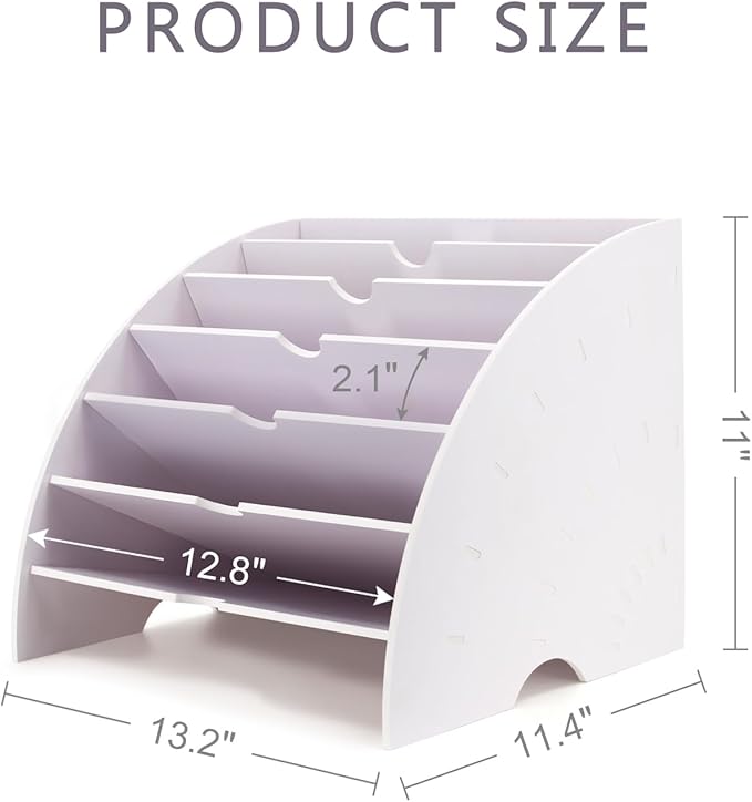 SONGWAY Fan Shaped Desk File Organizer - Image 6