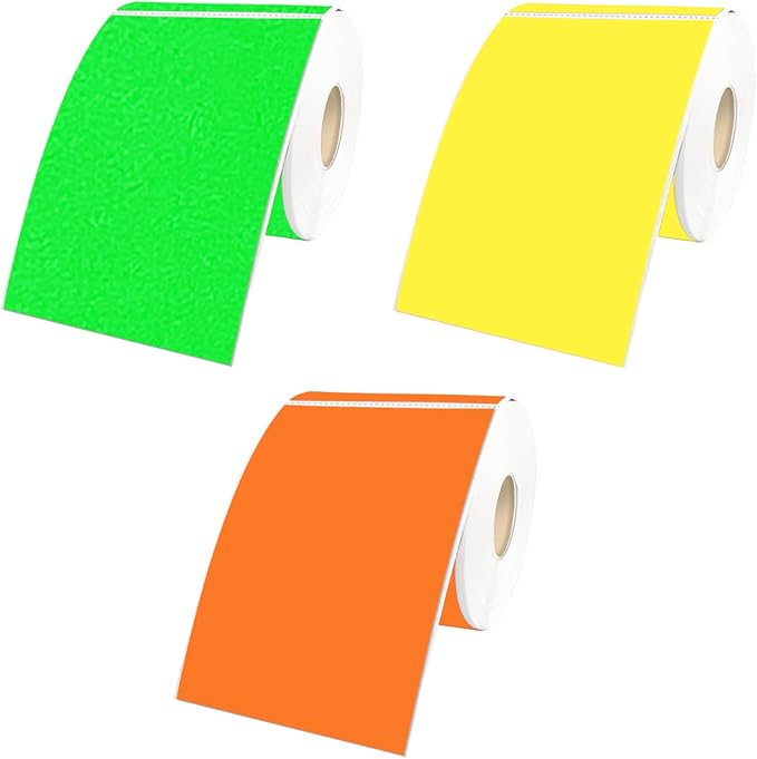 STARLIBOO Colored Labels Stickers 3 x 2 Inch, Rectangle Moving Labels Stickers by STARLIBOO