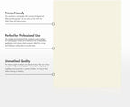 LUXPaper 8.5" x 11" Cardstock | Letter Size | Natural | 80lb. Cover | 50 Qty - Image 8
