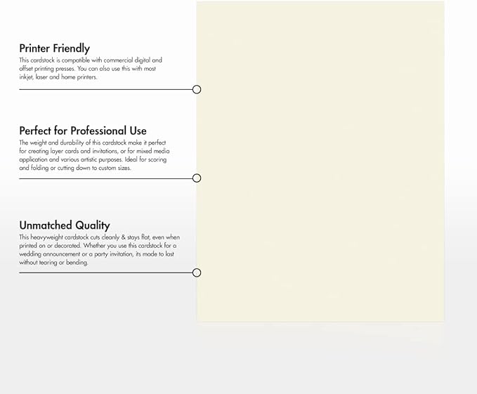 LUXPaper 8.5" x 11" Cardstock | Letter Size | Natural | 80lb. Cover | 50 Qty - Image 8
