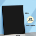 Cardstock Paper, 80 Sheets Card Stock, 200GSM Thick Printer Paper 8.5x11 - Image 2