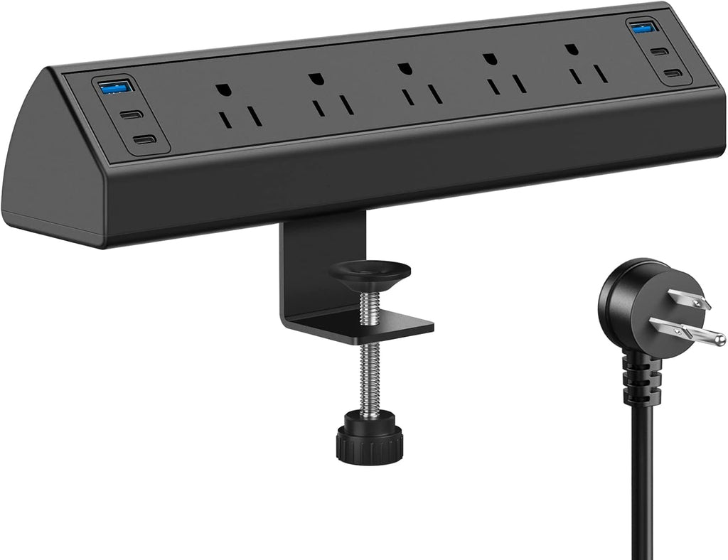jgstkcity desk clamp power strip usb c,40w total, main product view