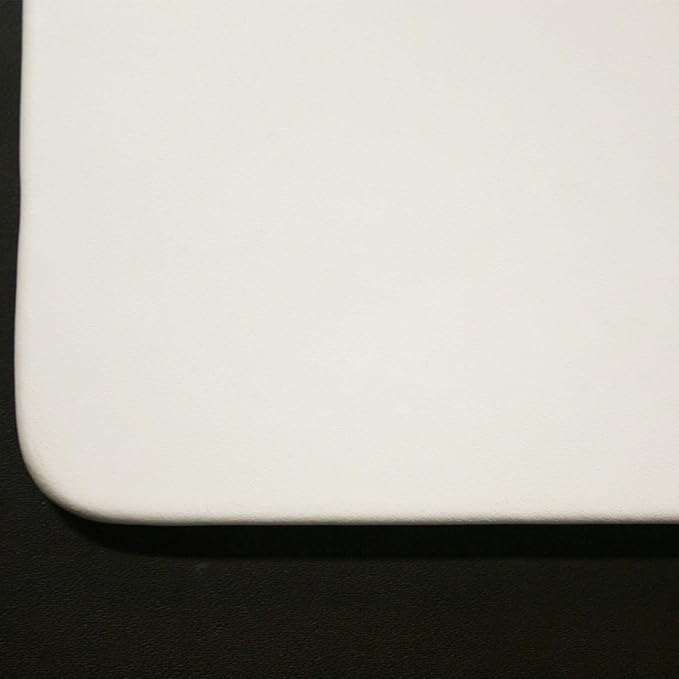 Dacasso 17" x 14" White Leatherette Luxury Conference Table Pad - Image 4