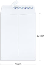ValBox 9x12 Self Seal Catalog Envelopes 250 Packs White Envelopes - Image 2