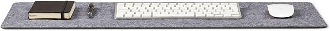 Wolvende Premium Felt Desk Mat | Small 12" x 27.5" | Multifunctional Desk Pad - Image 2