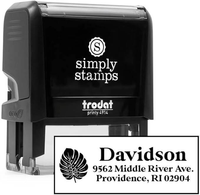 Custom Floral Address Stamp | Choose from 12 Designs | Multiple Ink Color by 904Custom