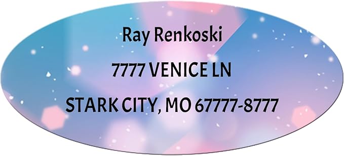 Made in USA Custom Return Address Stickers Labels Customized Mailing Label by HOOKAH+SUN