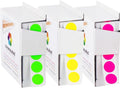 ChromaLabel 1/2" Removable Round Stickers, Colored Dots