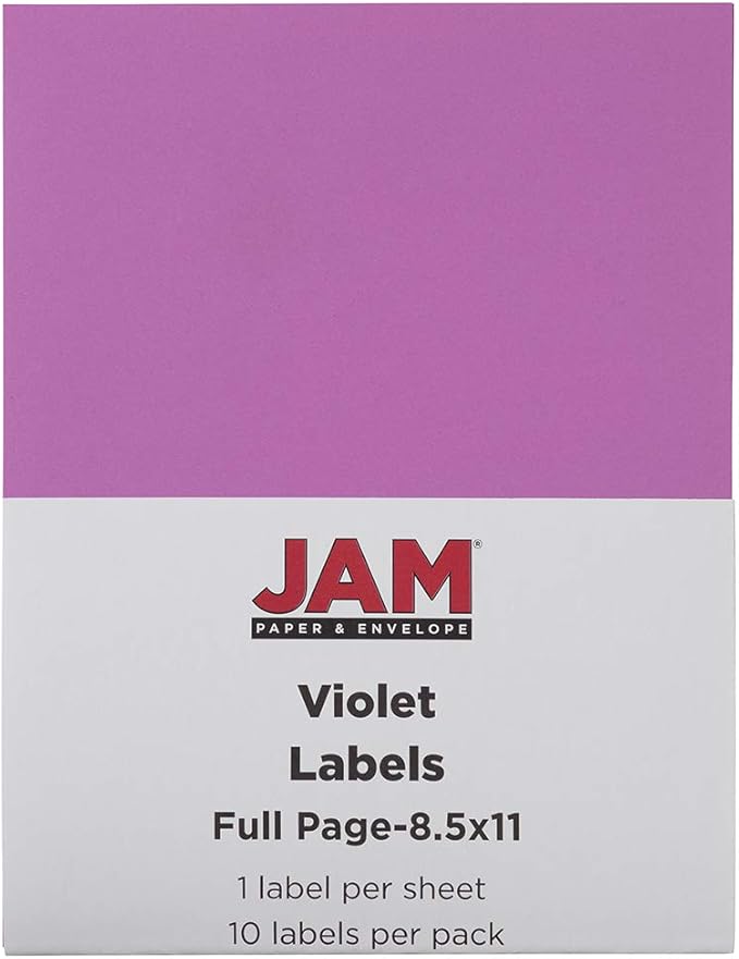 JAM PAPER Full Sheet Shipping Labels - Image 5