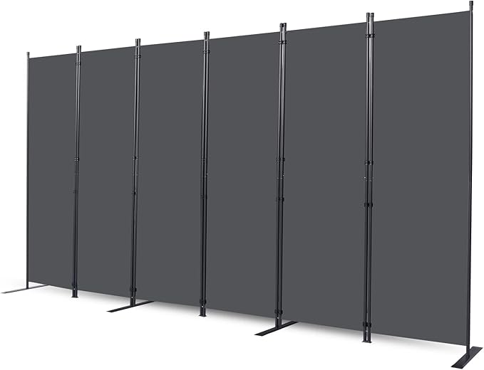 CHOSENM Room Divider, 6 Panel Folding Privacy Screens by CHOSENM