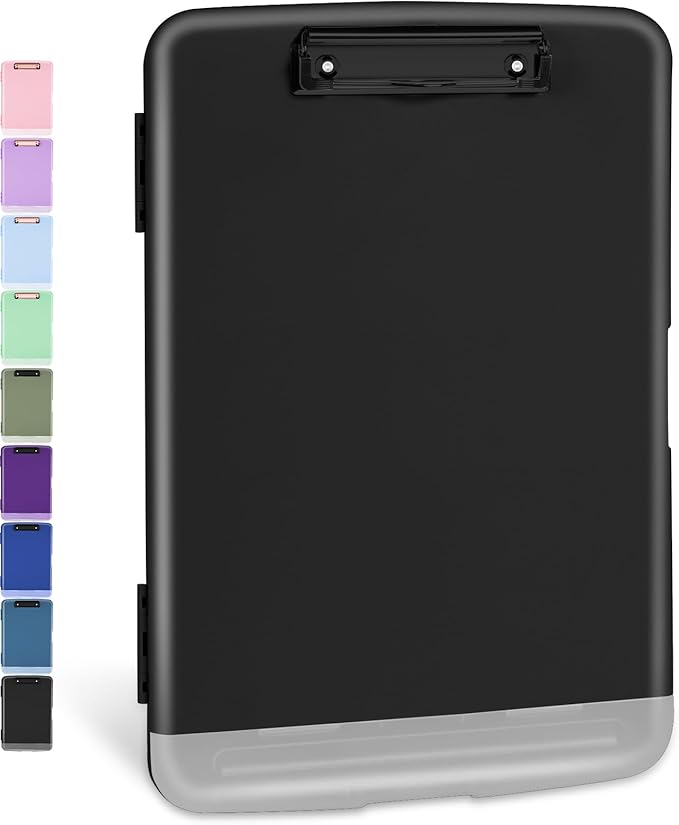 Sooez Clipboards with Storage, High Capacity Clip Boards 8.5x11 with Pen Holder by Sooez