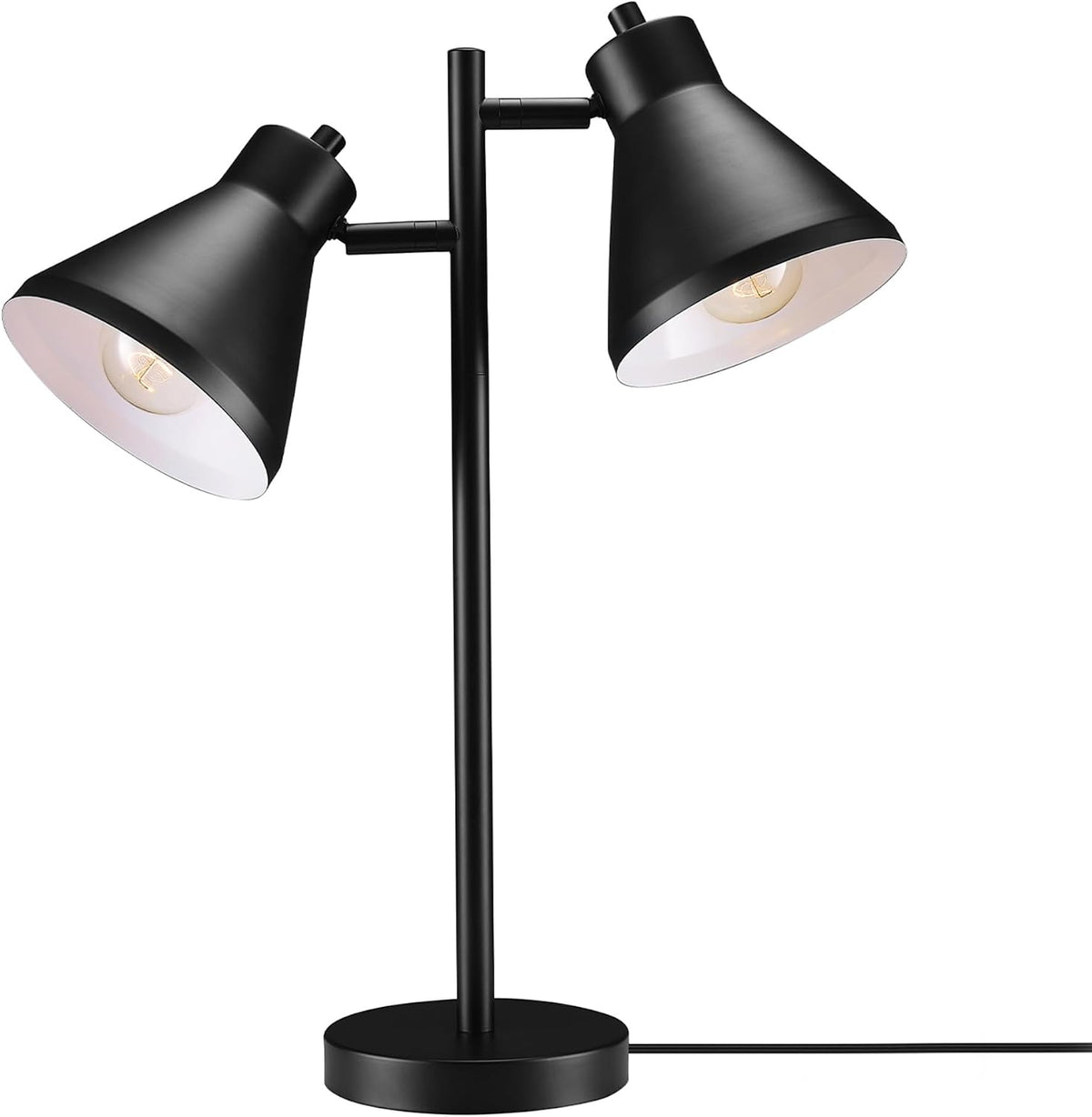 Globe Electric 18" 2-Light Desk Lamp, Industrial Design, Pivoting Heads,...