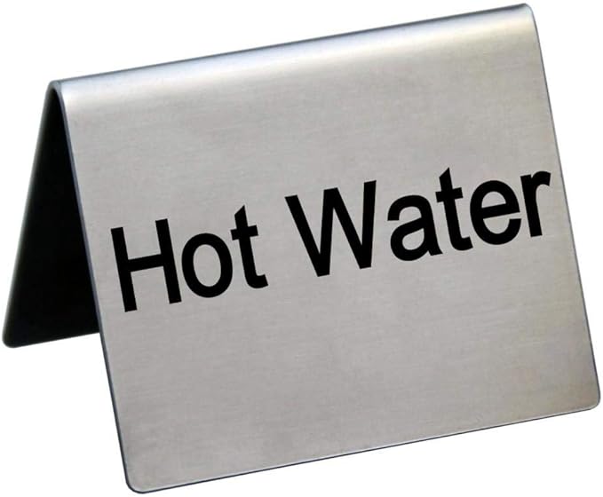 New Star Foodservice Stainless Steel Table Tent Sign, 1.5" x 2") by NewStarFoodservice