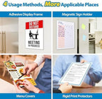 Magnetic Sign Holder Wall Mount 8.5 x 11, Plastic Door Display Frame - Image 2