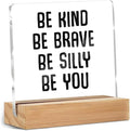 Inspirational Gifts for Women Men, Motivational Desk Decor Acrylic Sign by ZHAMEN