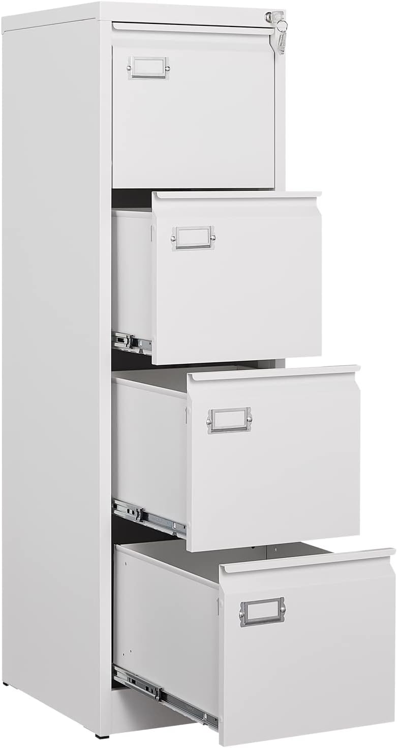 4 drawer file cabinet, filing cabinets for home, main product view